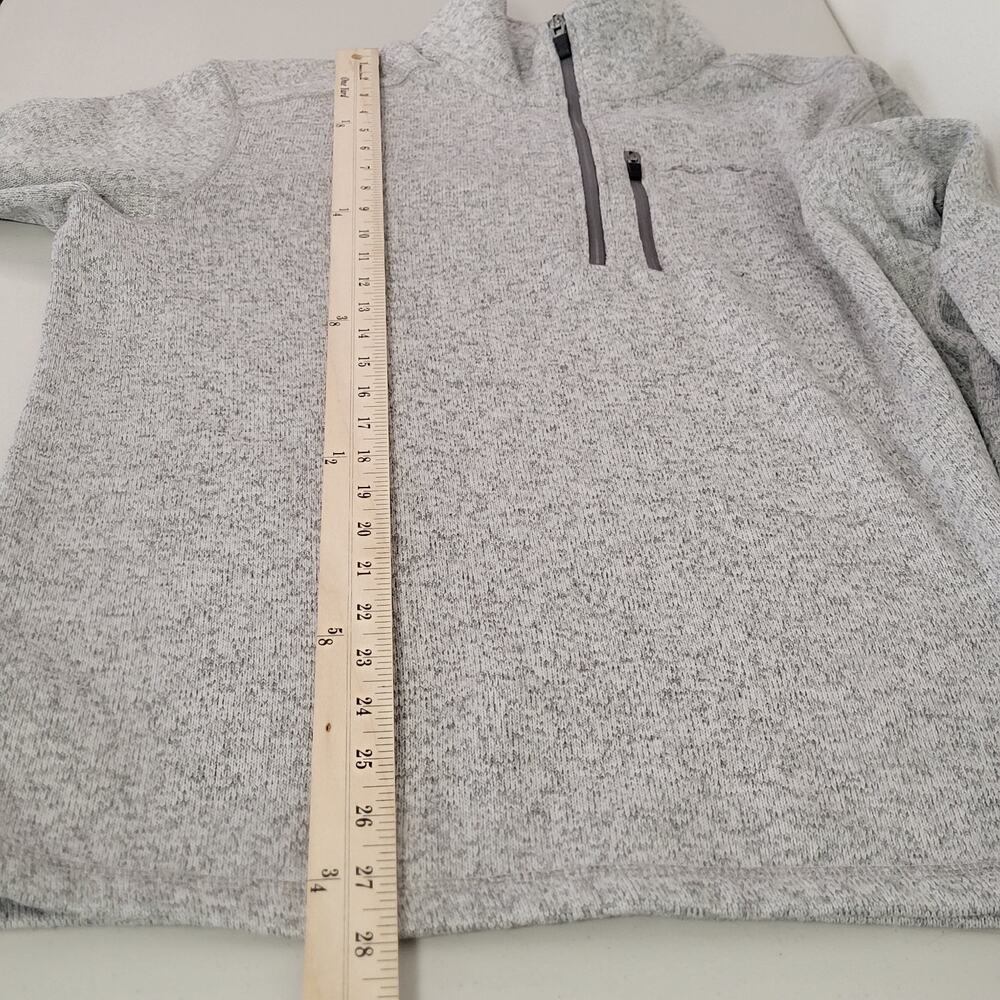 Eddie Bauer Men's Pullover Top Long Sleeve 1/4 Zip Light Gray Heather Size Large - Picture 12 of 12